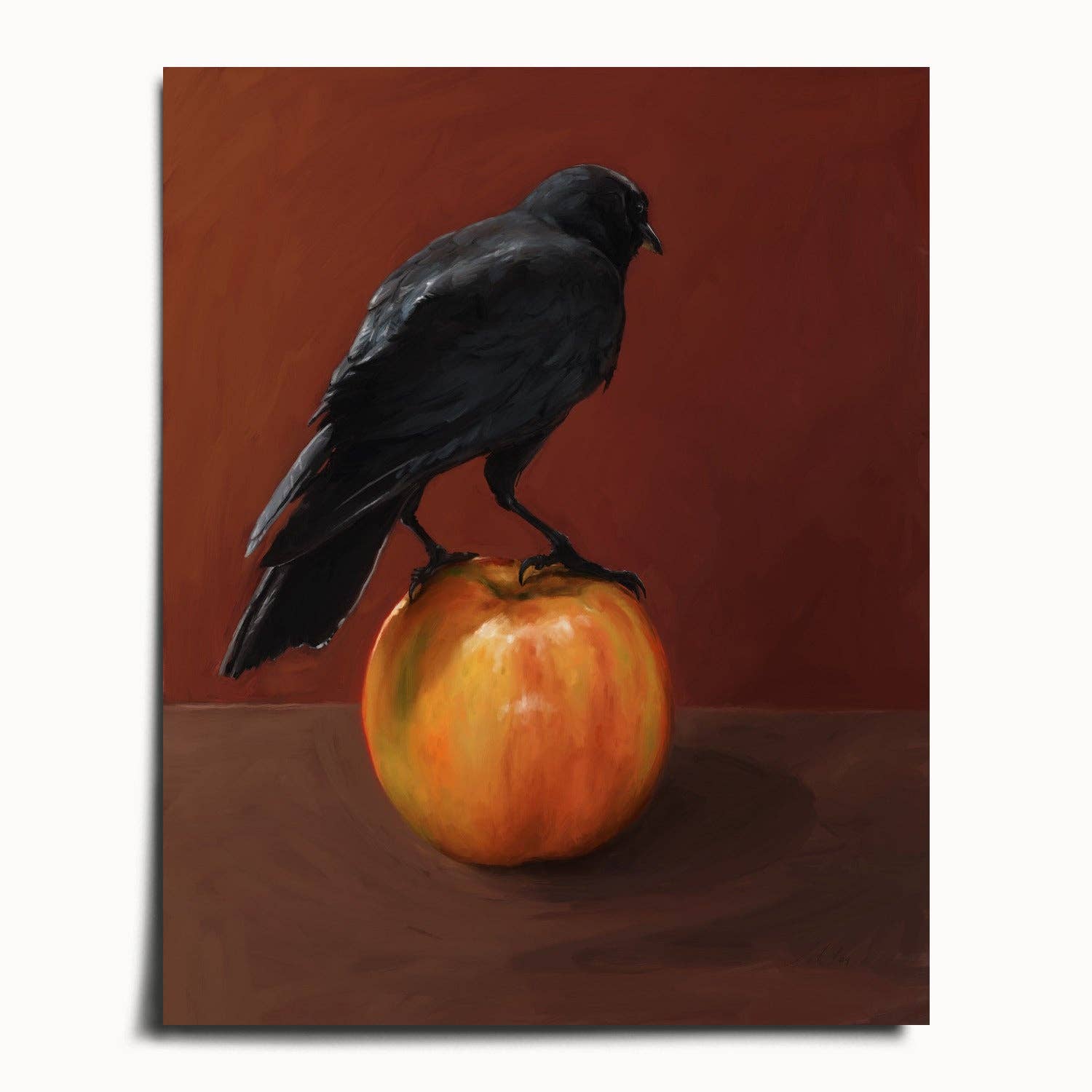 The Ugly Cat Studio - Wholesale Art Print - Moody City Crow Art Print4