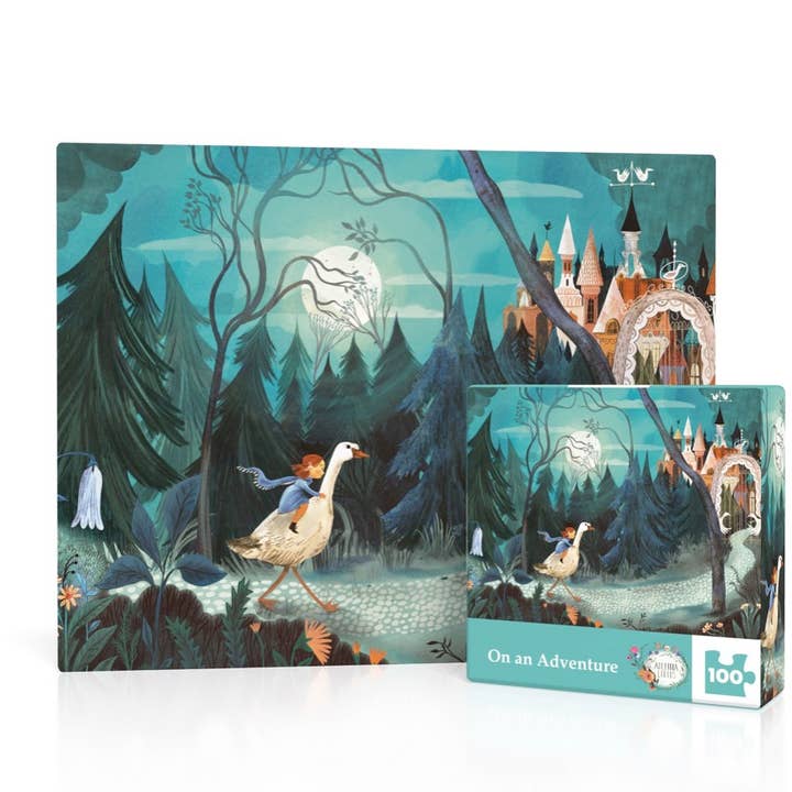 New York Puzzle Company - Wholesale Puzzle - Adult - On an Adventure MINI - 100 Piece Mini Puzzle