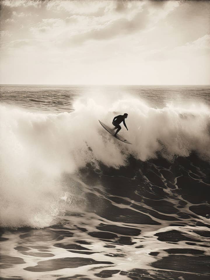 Œuvre d'art en verre acrylique - Action Sports 05 (18 x 24 po) pour la vente par Kubbick