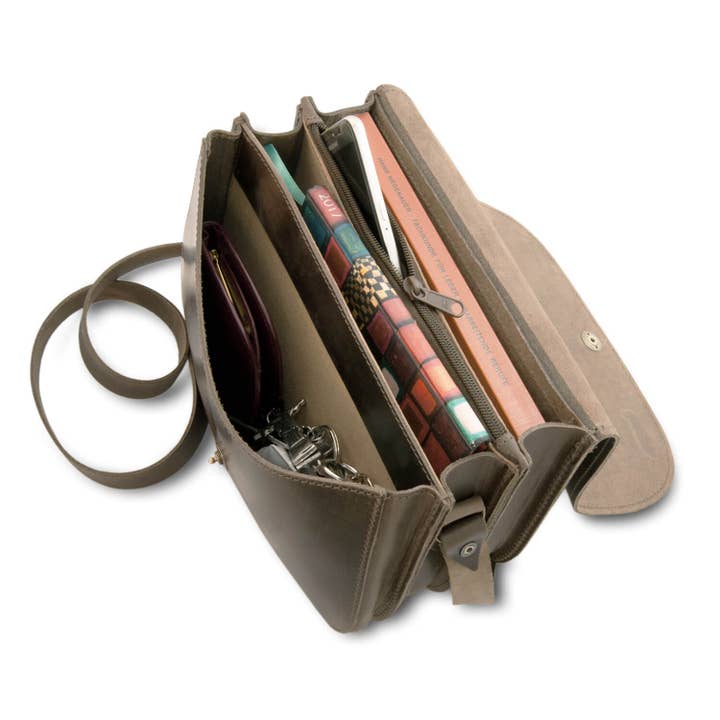 Thielemann Leather Manufacturer - Venta al por mayor Bolso con correa - Mujer - Bolso de mano «Meran» de piel curtida de forma vegetal