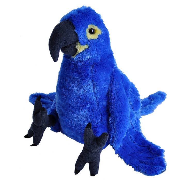 Hyacinth Macaw Stuffed Animal - 12" for wholesale by Wild Republic