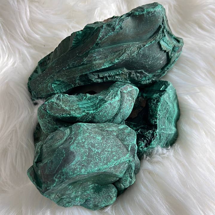 WHOLIFECO - Vendita all'ingrosso Pietra/cristallo spirituale - Malachite Verde Grezza - Pietra di pura guarigione1