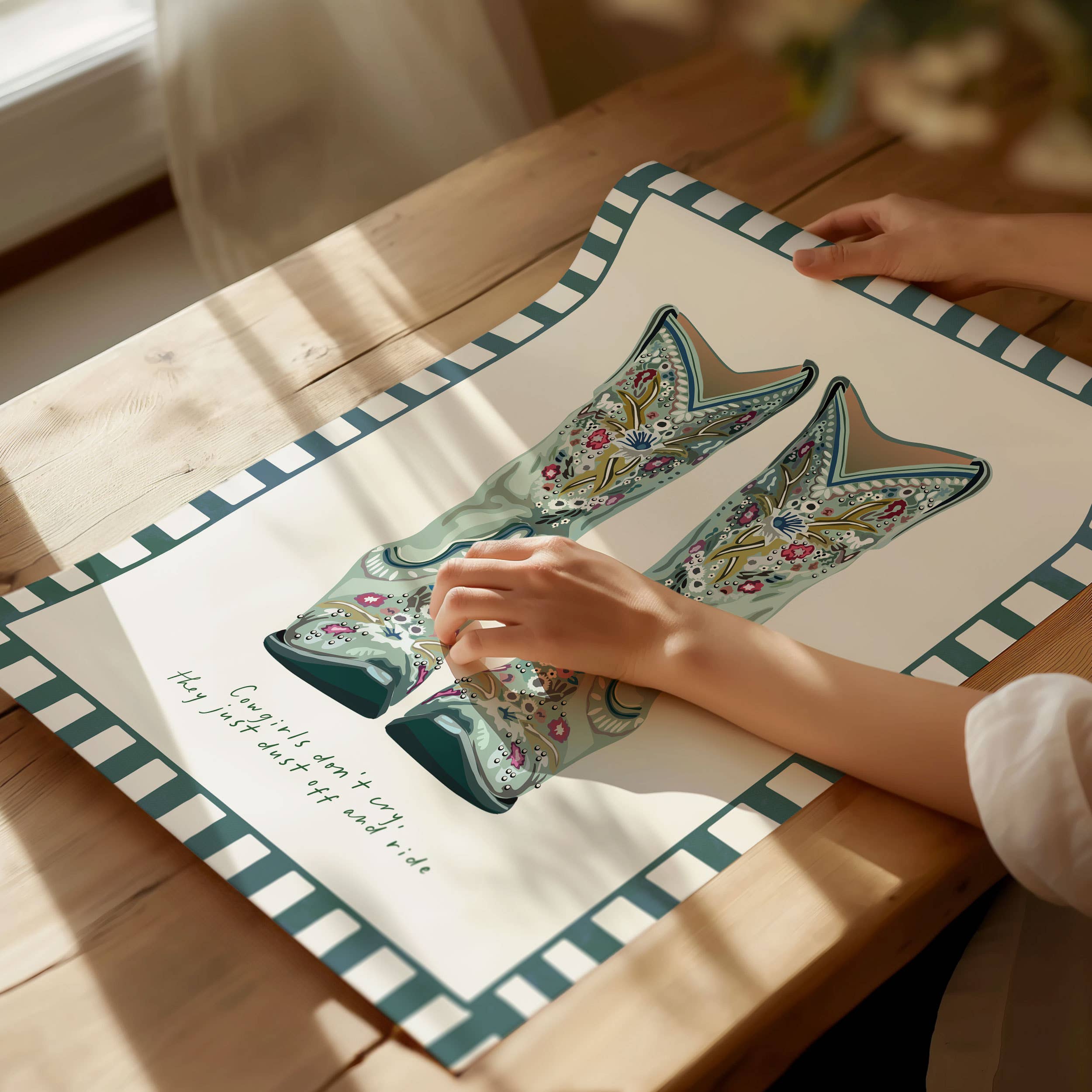 Seven Icons Store – wholesale Konsttryck – Cowgirls don't cry - Western konsttryck2