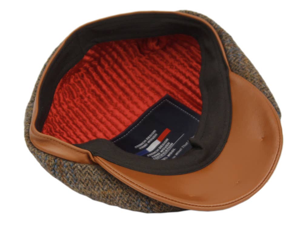 Epoch hats - Wholesale Newsboy/Schoolboy Hat - Men's - Berteil Tweed Wool Newsboy Cap with Leather Brim3