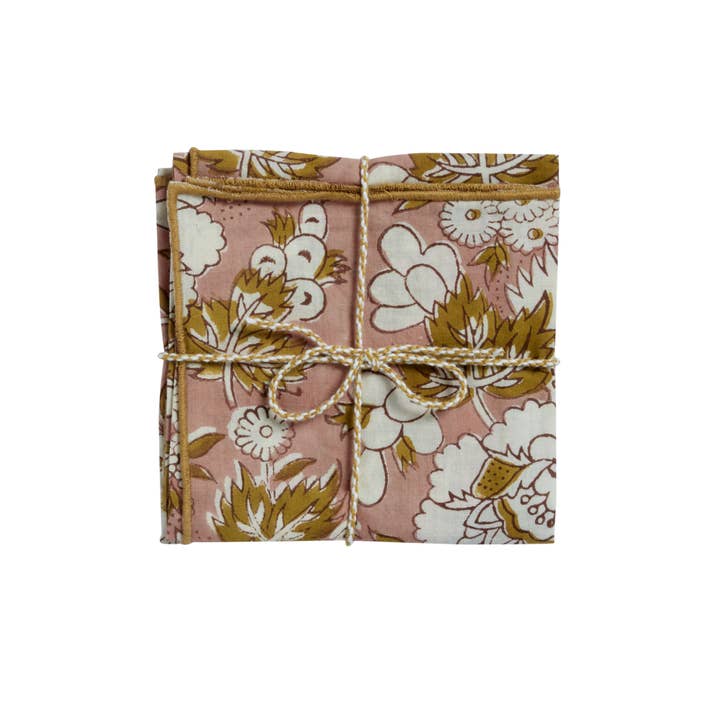 Bonheur du Jour - Wholesale Dinner & Cloth Napkin - Set of 2 Table Napkins - Vishnu Terracotta