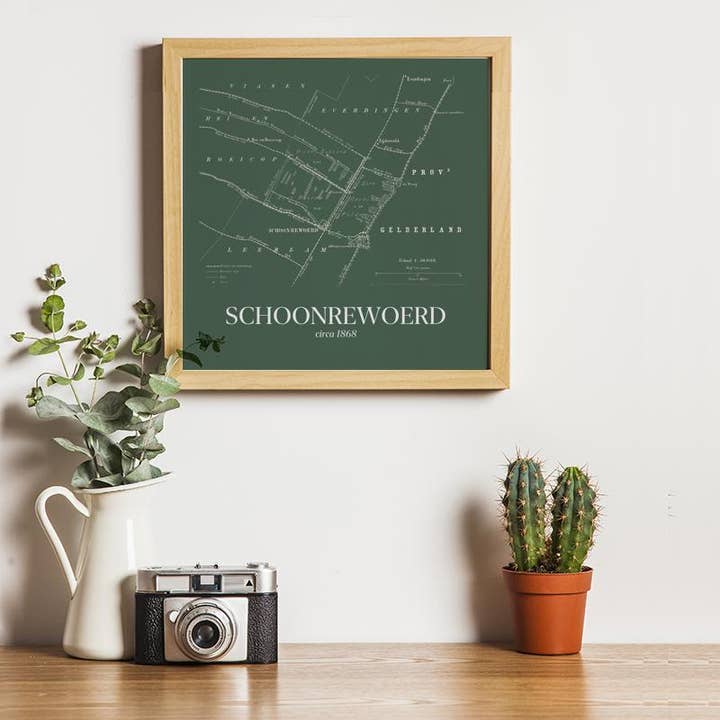 Schoonrewoerd i vintage stil för wholesale av Vintage Stadskaart