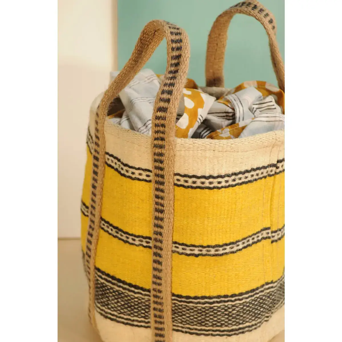 B A O B A B - Mode – Großhandel Tragetasche – Damen – SIROHI Jutetasche 30 x 30 cm2