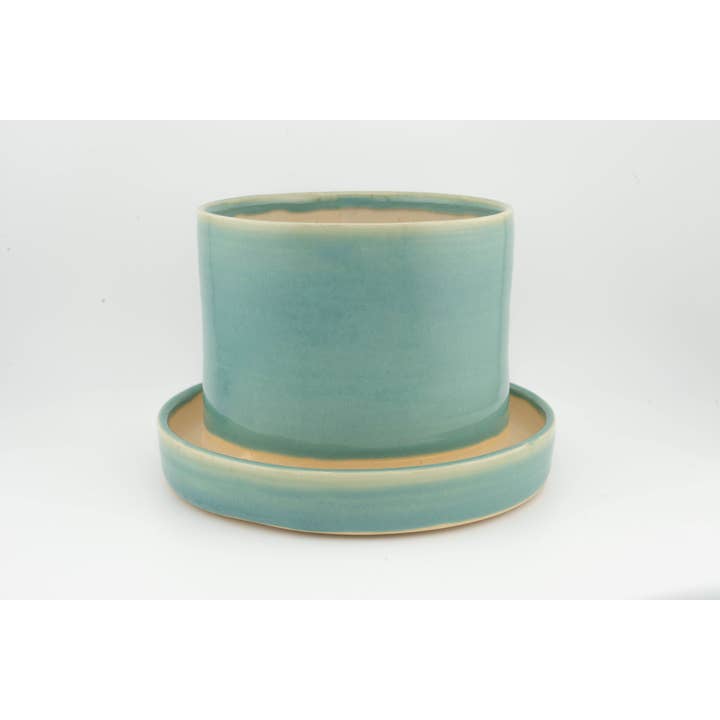 Swan City Ceramics - Wholesale Plant Pot - 4" x 4" Planter attached base drainage, Handmade Ceramic10