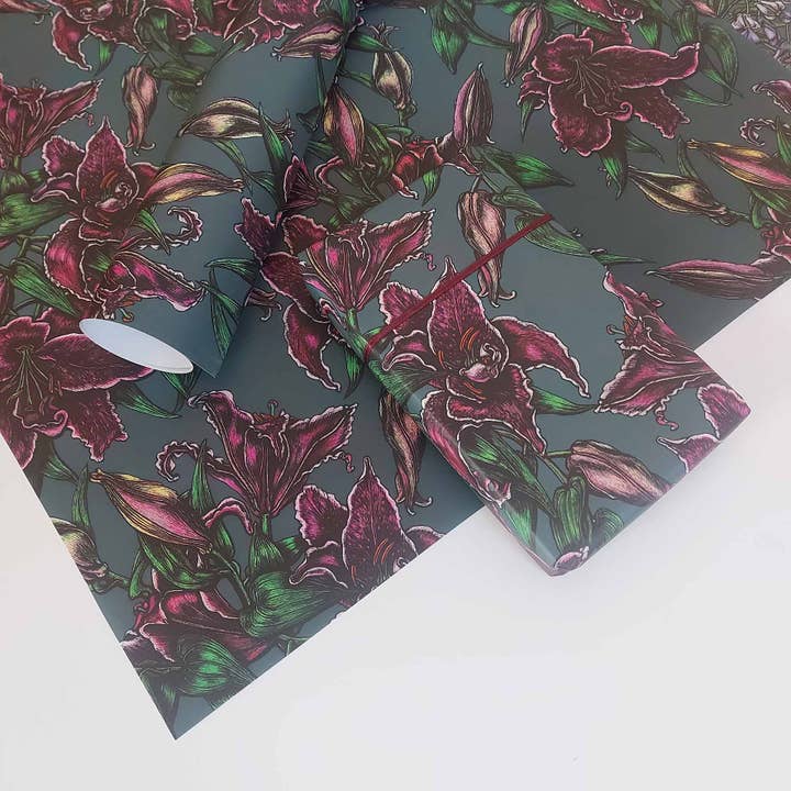 Rachel Meehan, pictures and words... - Venta al por mayor Sobre de papel de regalo - Papel para envolver regalos con lirios orientales1