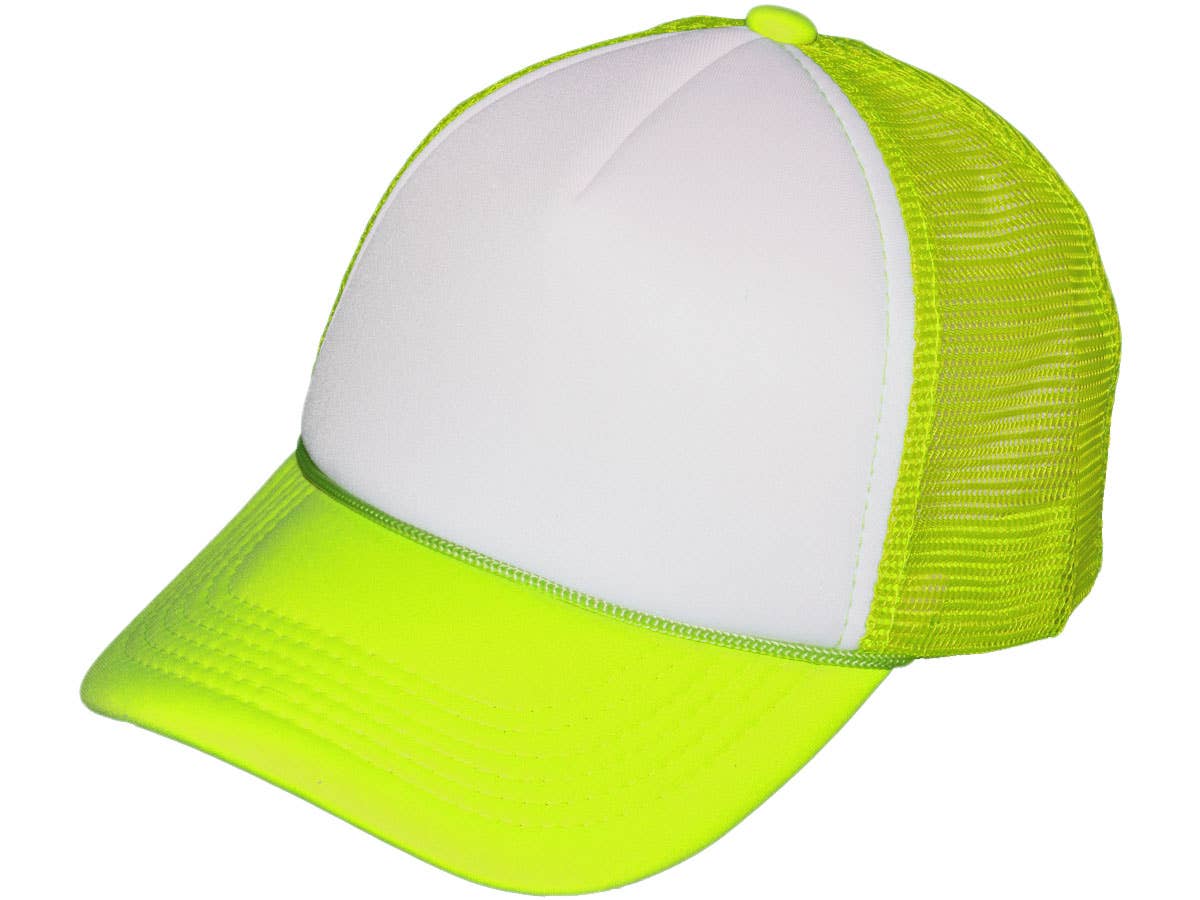 Buck Wholesale – Großhandel Trucker-Cap – Unisex – Buck Wholesale Schlichte Schaumstoff-Trucker-Caps mit Netzrückseite, mittleres Profil (44 Farben)31