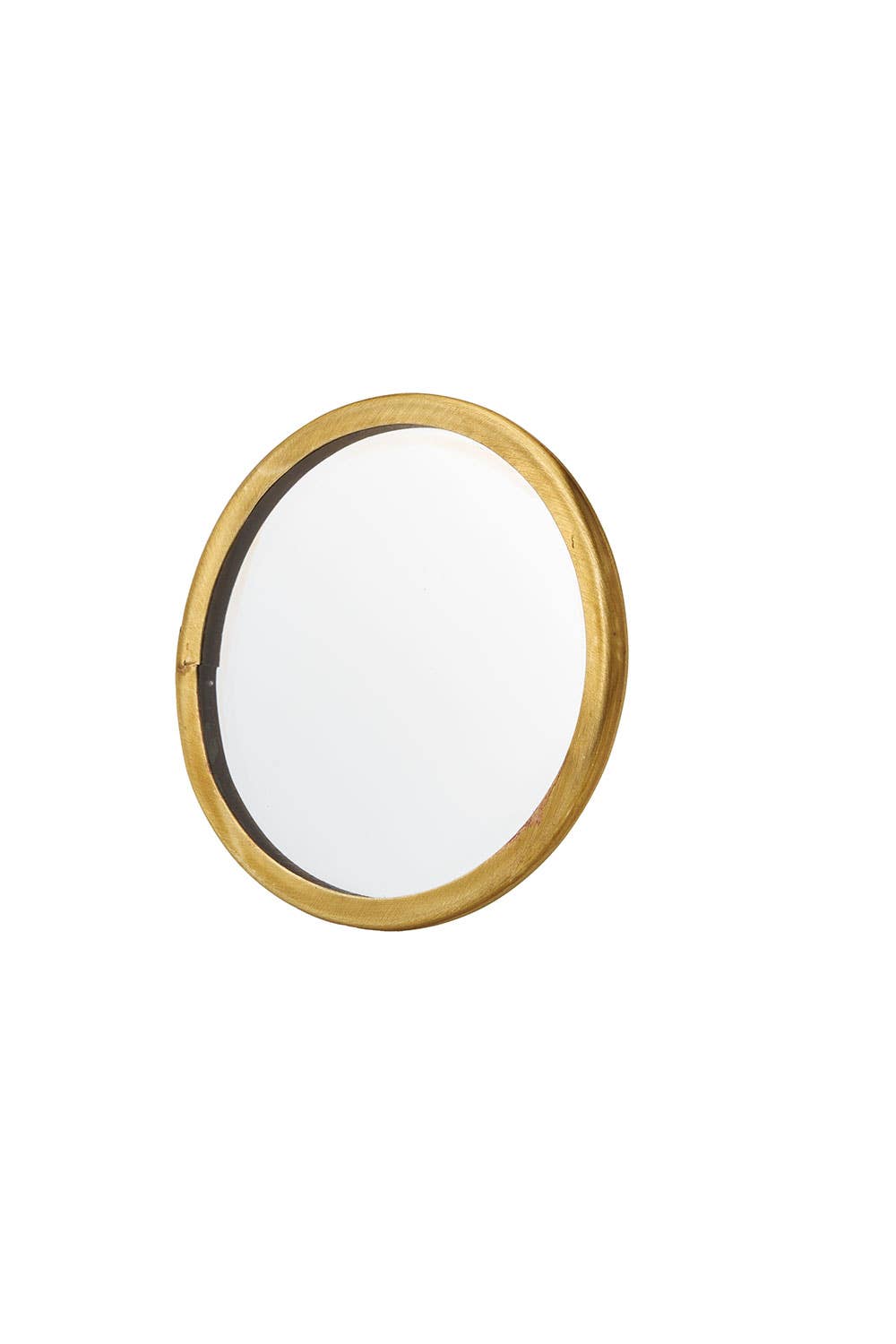 Fog Linen Work - Wholesale Compact mirror - Brass Framed Mirror (S)Round1