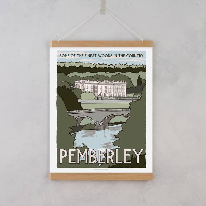 Bookishly (US Duties Paid) - Wholesale Poster - Pemberley Fictional Travel Poster2