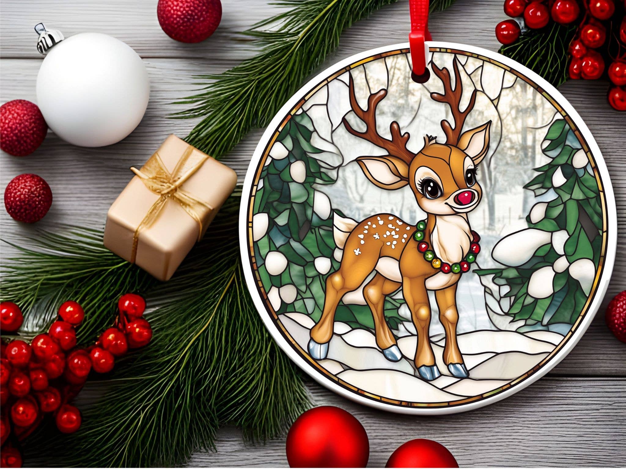 Stencil Art Canada - Vendita all'ingrosso Decorazione - Ornamento Natalizio in Ceramica0