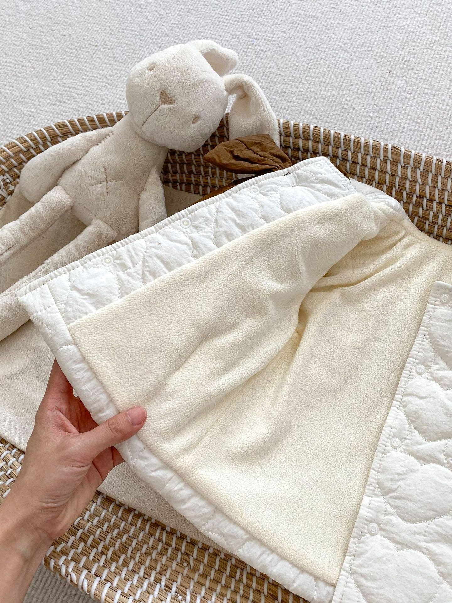 Beige Baby Girl Bow Tie Design Thickened Long Sleeves Cardigan Coat for wholesale on Faire3