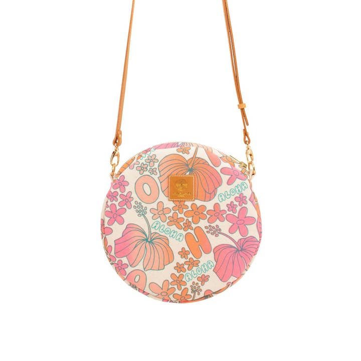 Roundie Cross Body • Aloha Dee-Lite • Sampladelic for wholesale by Jana Lam