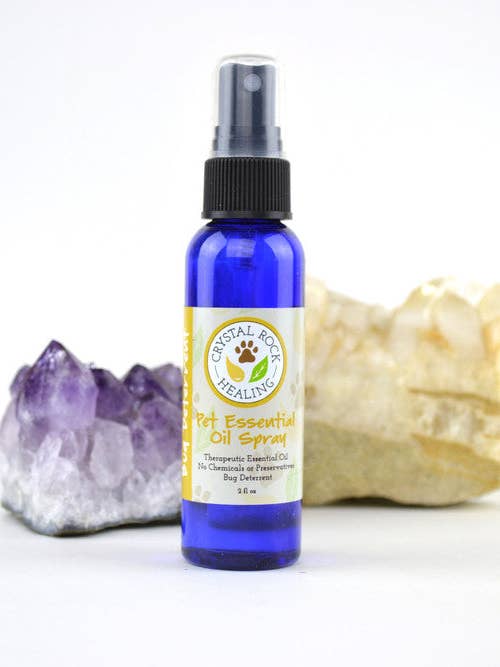 Spray anti-insectes pour animaux de compagnie, 2 oz pour la vente par Crystal Rock Healing, LLC