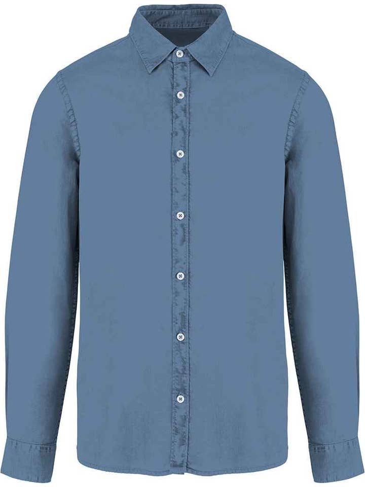 Native Spirit - Washed Long Sleeve Shirt for wholesale by Pierre Francis