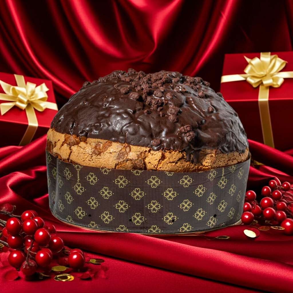 The Sicily Essence - Wholesale Cake - Sicilian artisanal panettone with dark chocolate4
