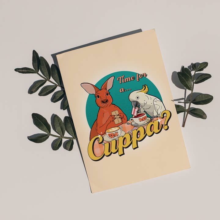 Little Green Mini Creative - Wholesale Postcard - Time for a Cuppa? Postcard | Australia | Post Card 2