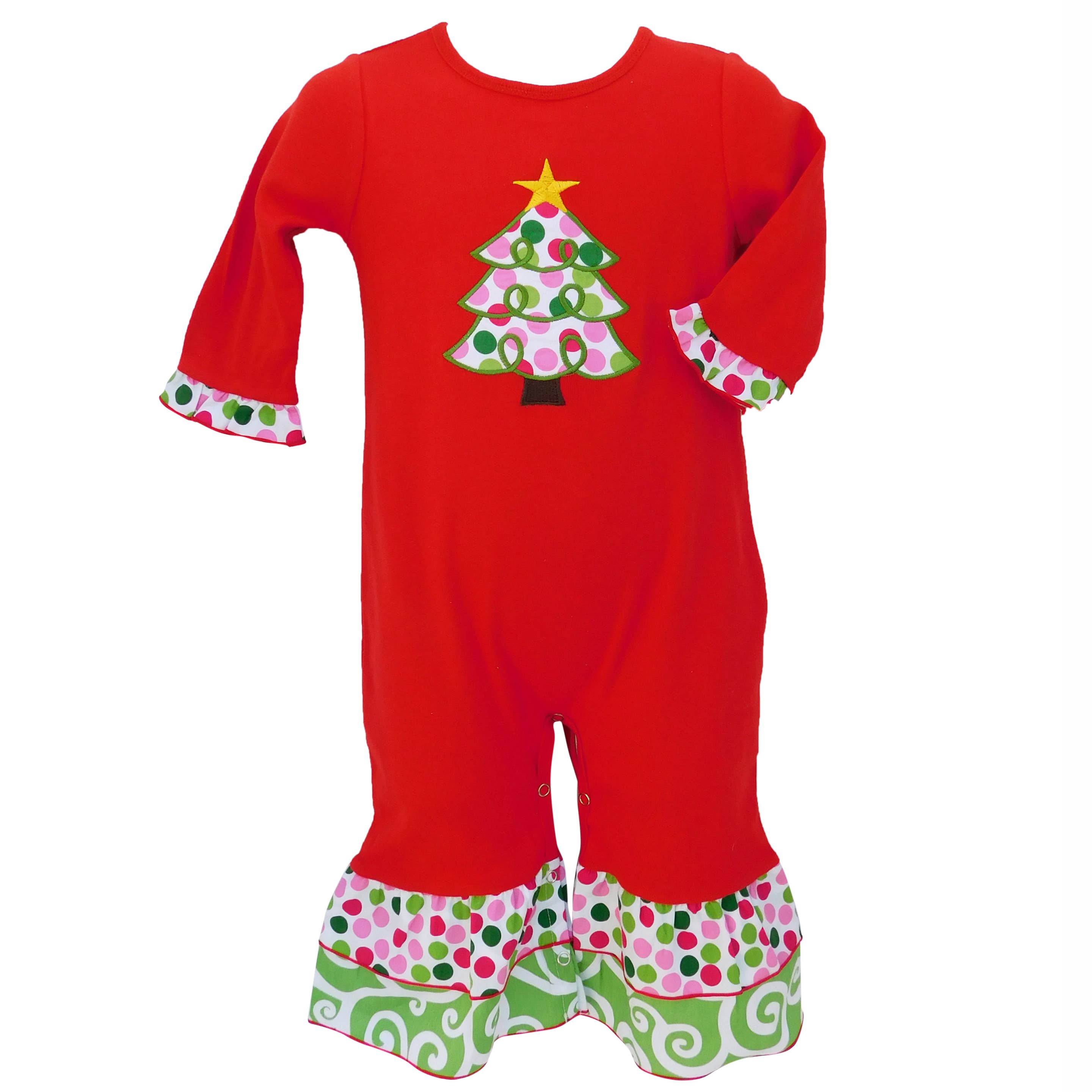 girls holiday romper