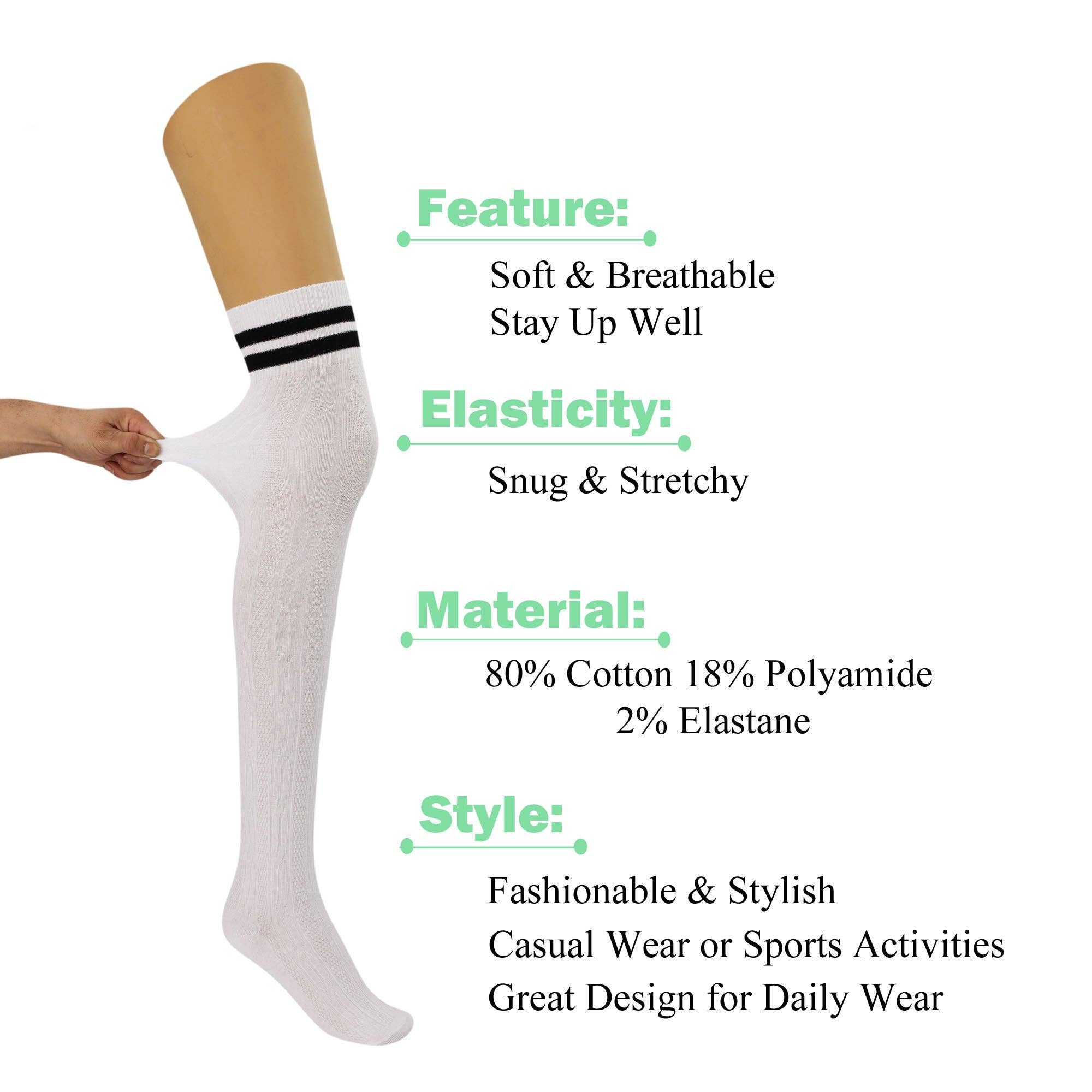 Mars Outlet Store LLC – wholesale Socks – Women's – Thigh High Over Knee Socks for Women Long Socks 1 Pair11