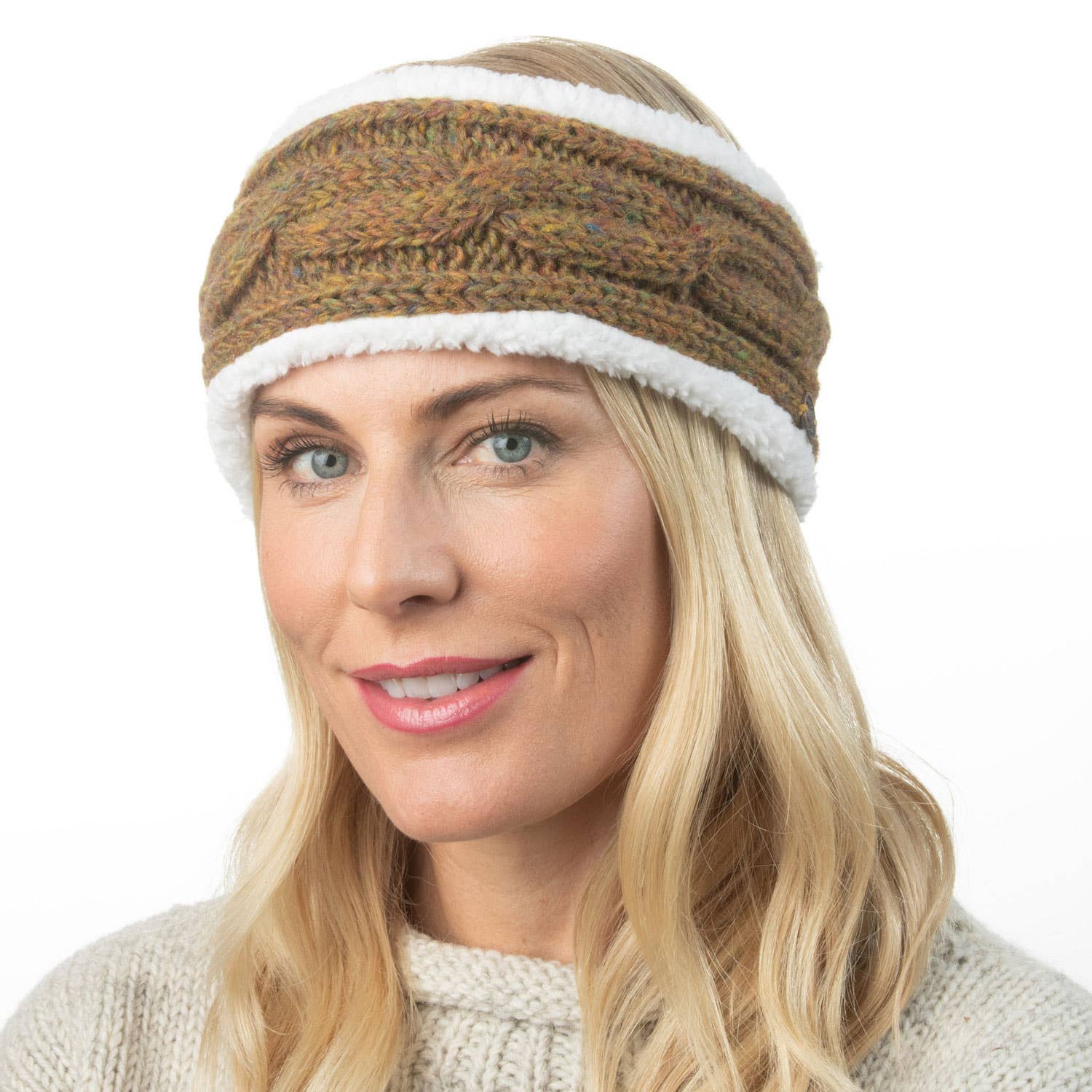 Black Yak Ltd - Wholesale Fashion Headband - Women's - Sherpa Heather Cable Headband - Pure Wool - Knitted2