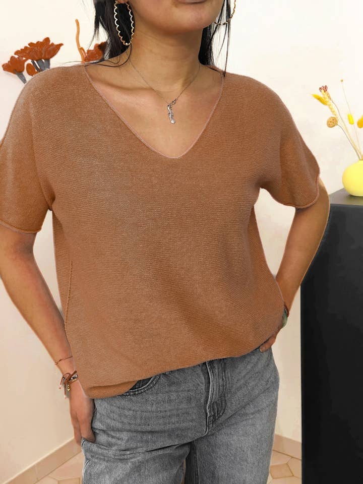 ZAFA PARIS - Wholesale Knit Sweater - Women's - 24P61H46-PLUS SIZE-PREMIUM QUALITY Sweater sleeve18