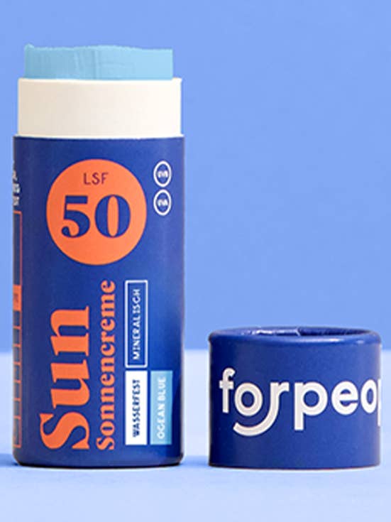 Solid Sunscreen SPF50 Mini - OCEAN BLUE for wholesale by forpeople skincare GmbH