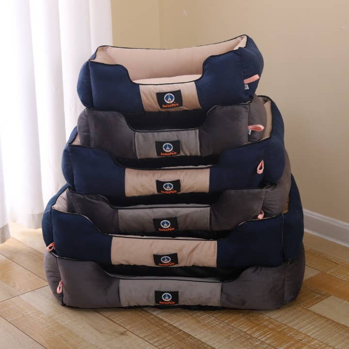SWIZZPETS™ - Wholesale Pet Bed - Dog - SWIZZPETS™ LUXURY VELVET DOG BED WITH EXTRA PADDING AND ZIP9