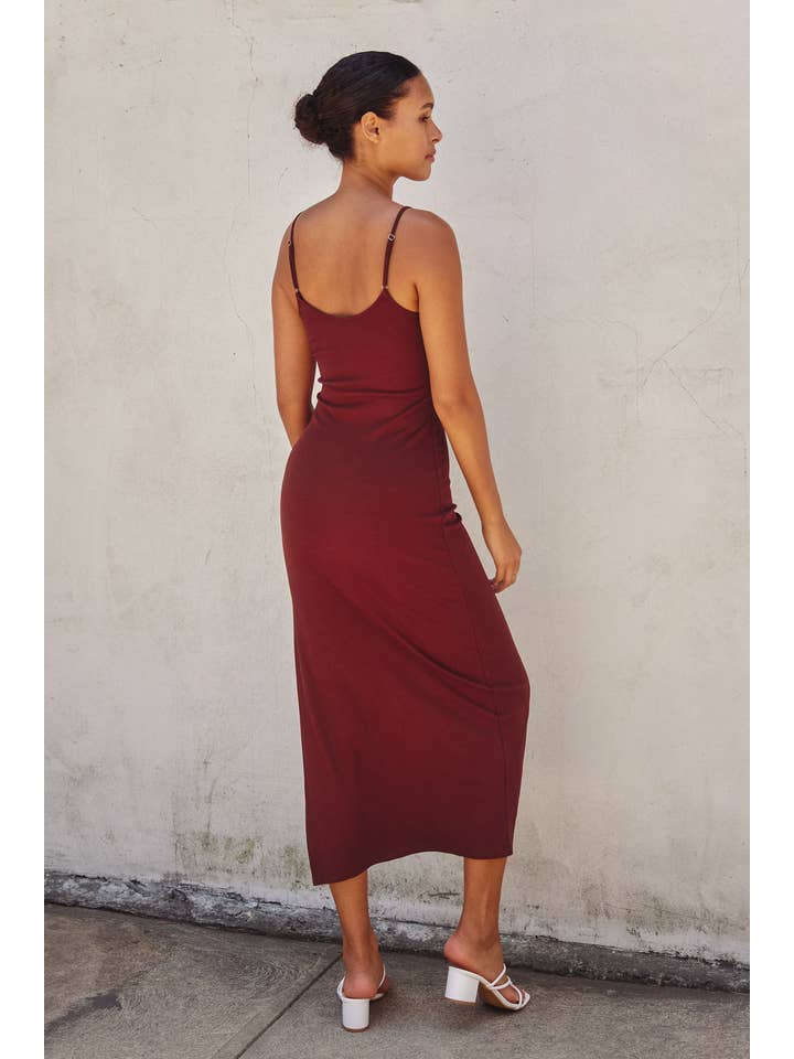 Dress Forum - Vente Robe – femme - Robe longue moulante en tricot côtelé (1)41