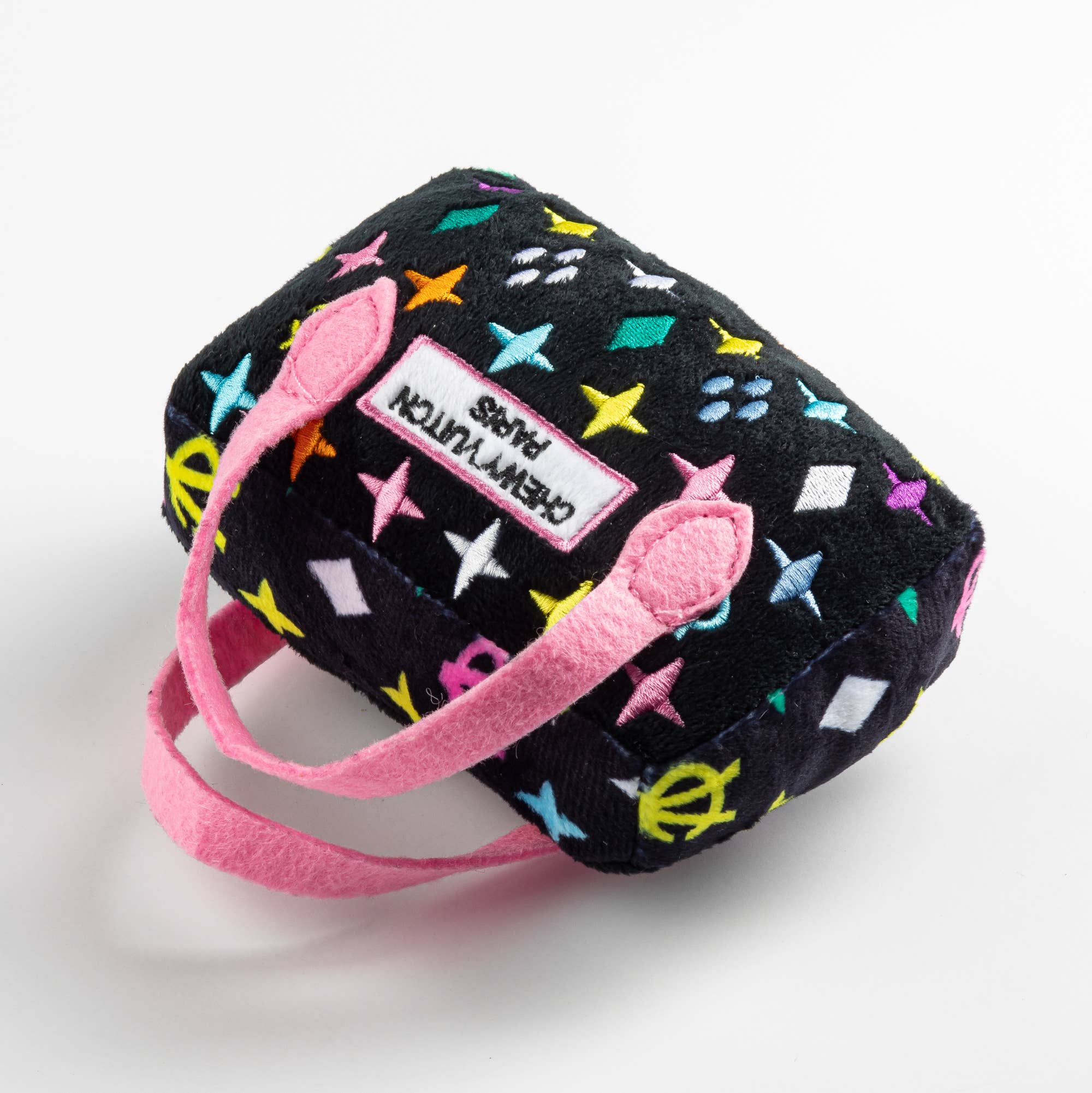 Haute Diggity Dog - Wholesale Pet Squeaky Toy - Dog - Black Monogram Chewy Vuiton Handbag Squeaker Dog Toy7