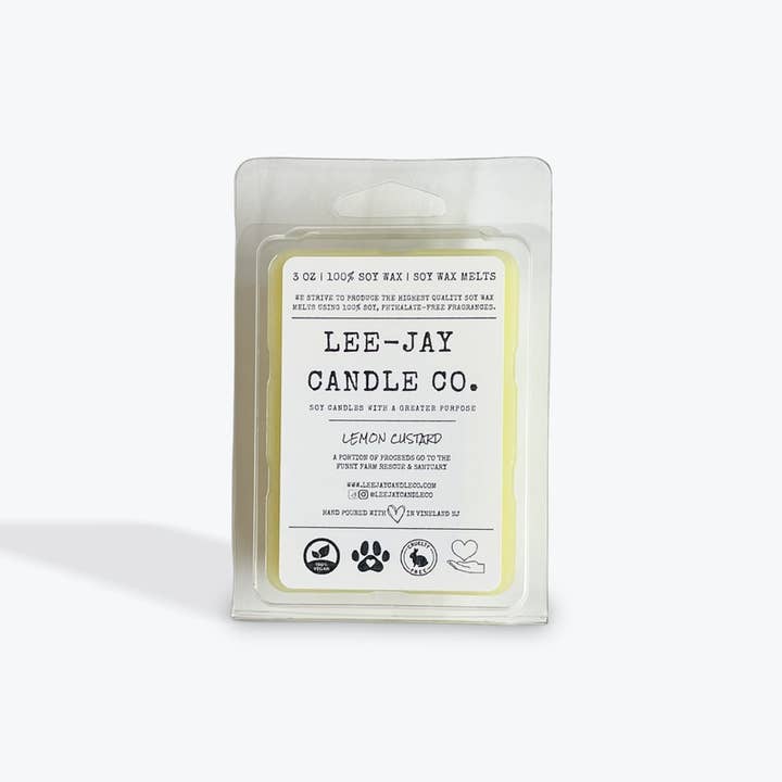Citron Custard Soy Wax smelter, 3 Oz. for engroshandel hos Lee-Jay Candle Co.
