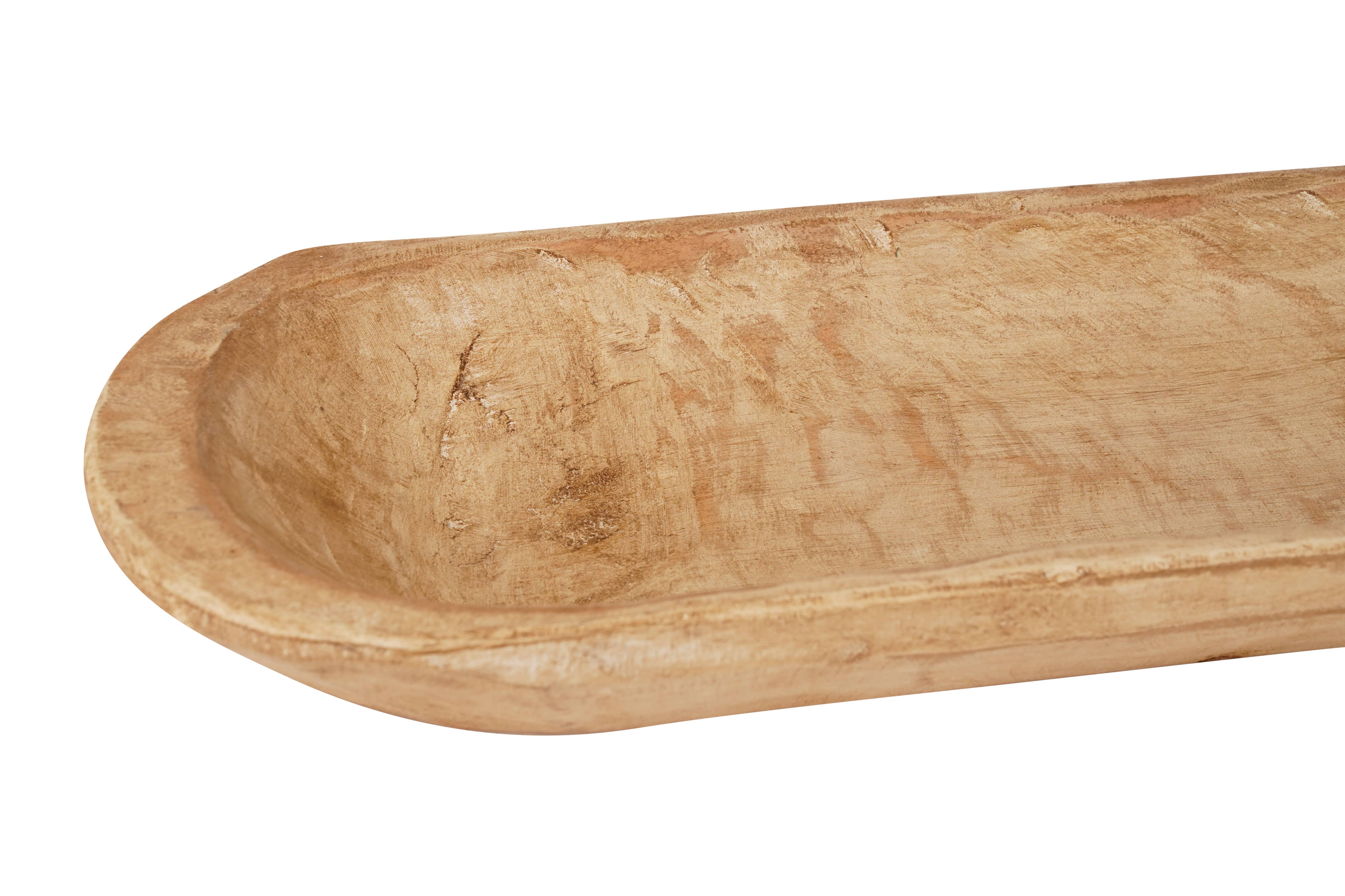 My Amigos Imports - Wholesale Decorative Plate/Dish/Bowl - Small Baguette Bread Bowl-Home Decor #2-Wooden-6x20 inches4