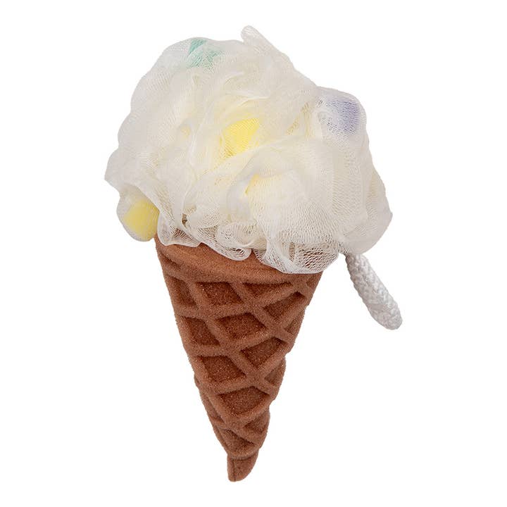 65968W Badesvamp Is Ø 10x20 cm Hvid Polyester for engroshandel hos Clayre & Eef