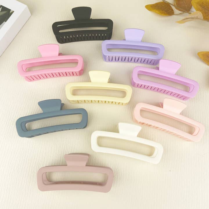 mildstyles - Wholesale Hair Clip - Women's - Frosted rectangular hair clip