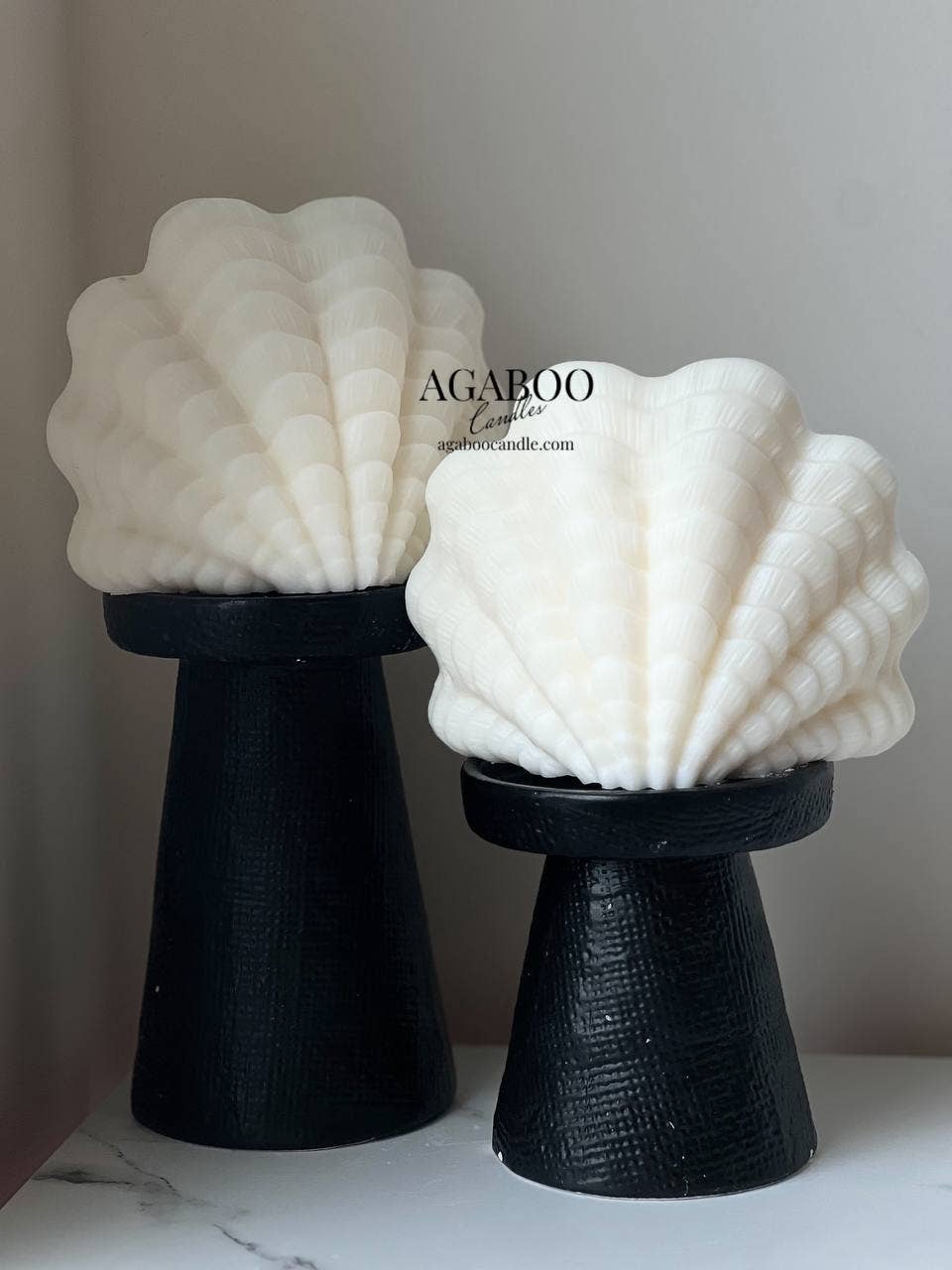 Agaboo Candle - Wholesale Novelty Candle - Large Ocean Shell Candle 4.5x5.5in - Shells - Shaped11