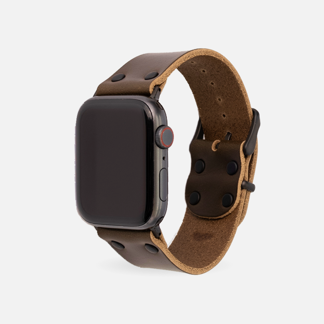 Range Leather Co. - Vente Bracelet de montre – unisexe - Bracelet Apple Watch en cuir - Fabriqué aux États-Unis et cuir pleine fleur8