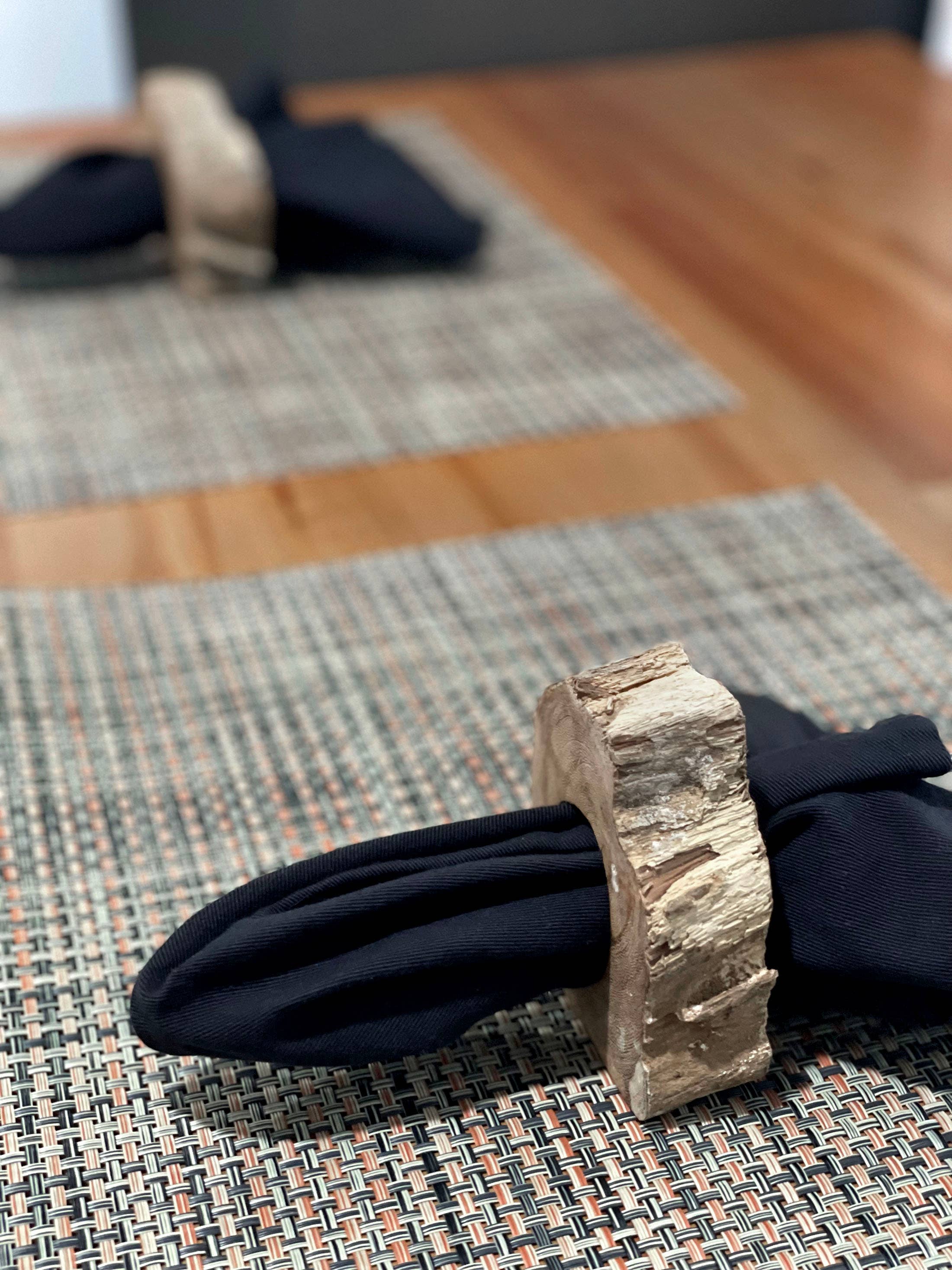 Zeckos – Engroshandel Servietring – Sæt med 8 håndlavede servietringe i naturligt akacietræ7