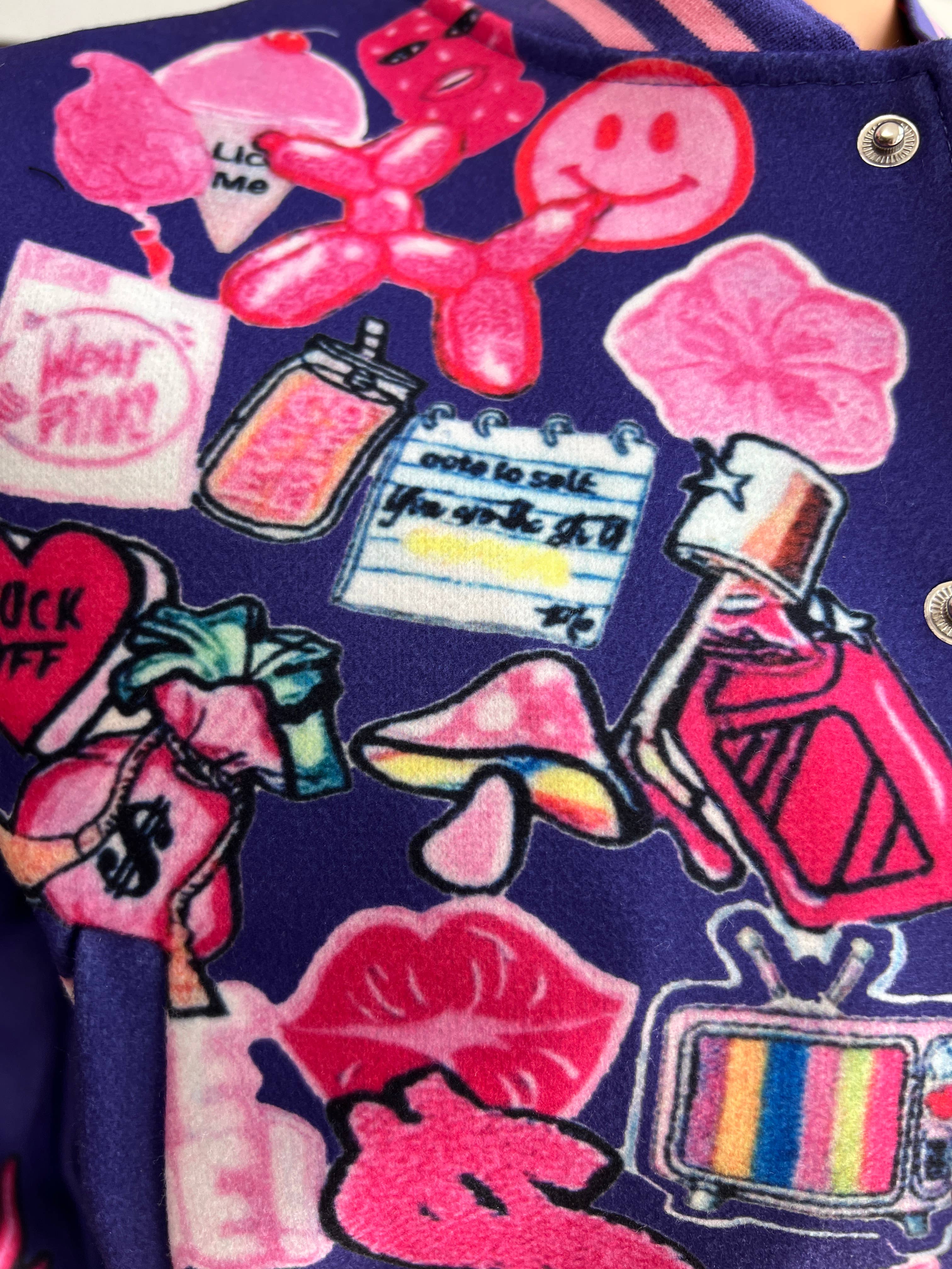 MB Fashion Wholesale - Wholesale Varsity/Baseball Jacket - Women's - MB FASHION PRINTED CASUAL BASEBALL COAT TOP JACKET 3012LY10