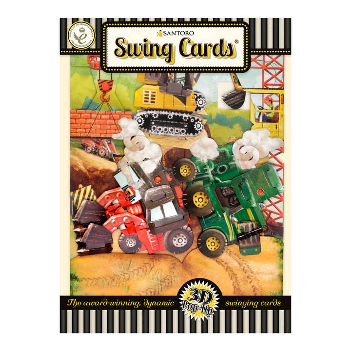 Santoro London - Wholesale Everyday Greeting Card - SC171 – Swing Cards - Tractors And Diggers5