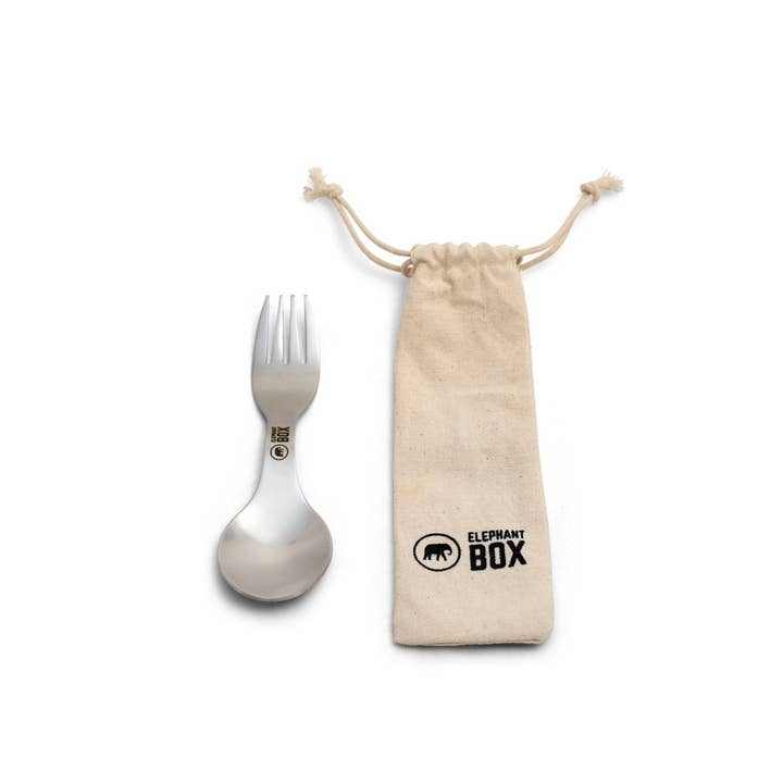 ecoLiving - Wholesale Kitchen Spoon - Spork and Cotton Bag1