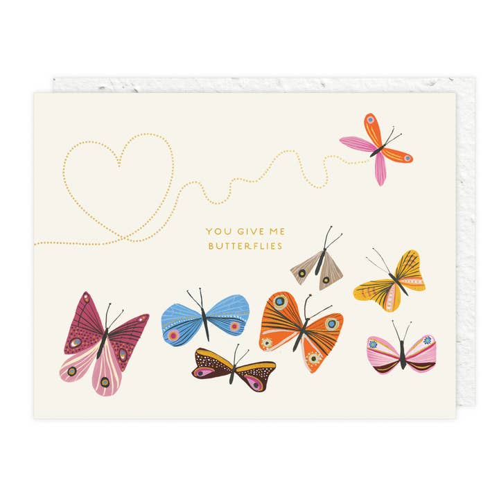 Butterflies - Love + Friendship Card for wholesale by Seedlings