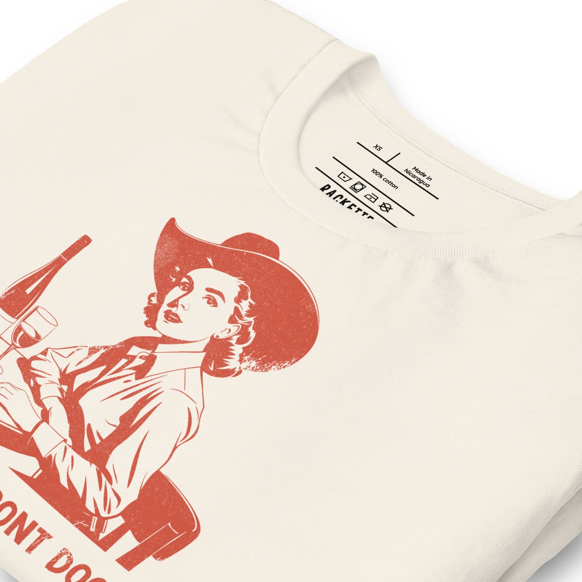 Rackette Club - Wholesale Screen Printed T-Shirt - Women's - Shut the front door t-shirt6