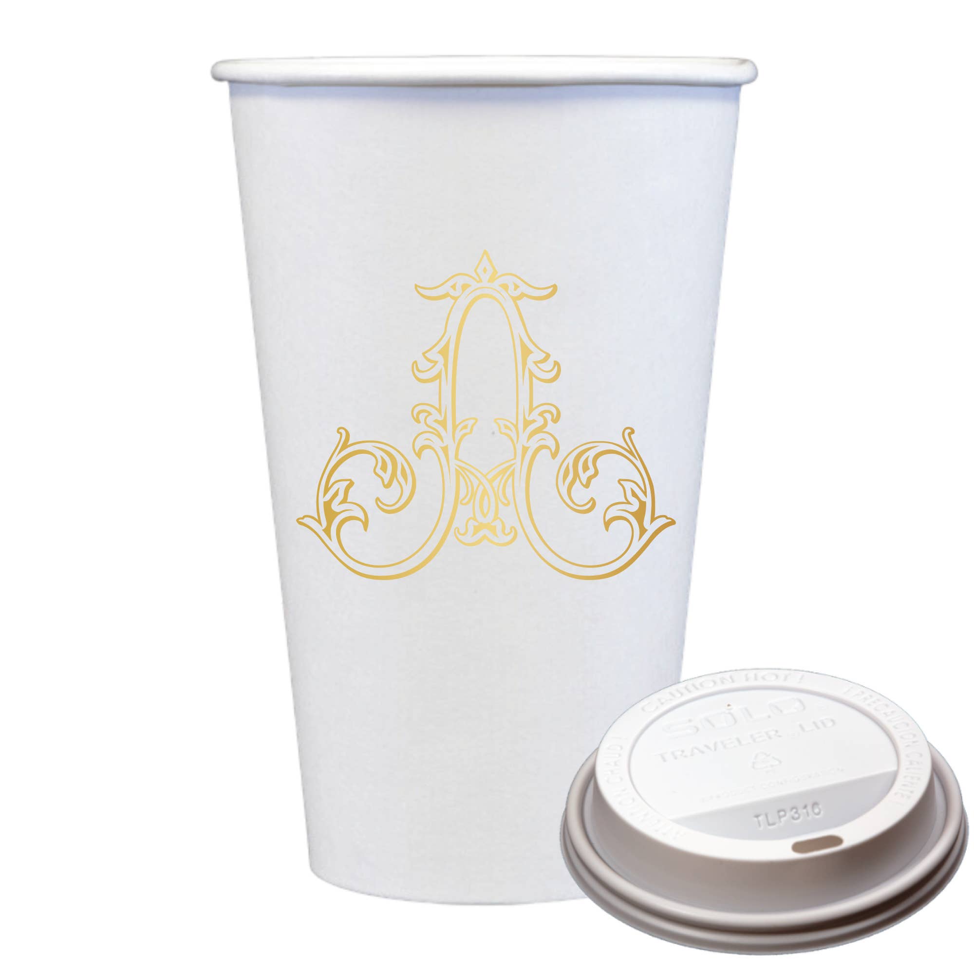 Sip Hip Hooray – wholesale Disposable cup – Initial Monogrammed Coffee Cups with Lids0