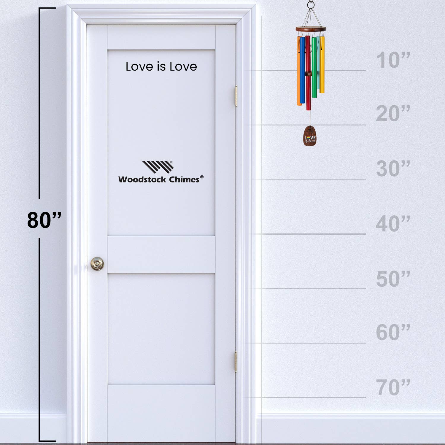 Woodstock Chimes - Wholesale Wind Chime - Woodstock Love Is Love Chime3