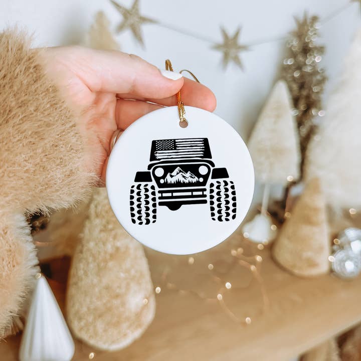 Sagebrush Style Co. LLC - Wholesale Ornament - Christmas Ornament - Jeep