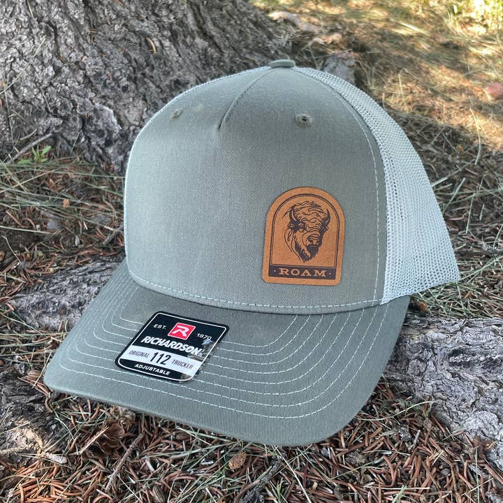 Bison Roam Patch Hat for wholesale by Roam Around Wear