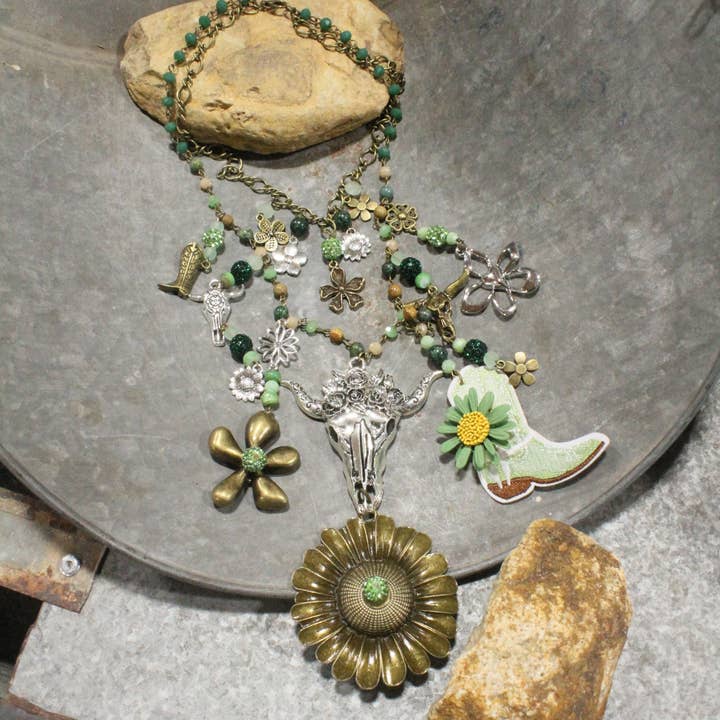 Daisy Duke Charm'd Necklace for wholesale by The Primitive Peddler, Inc.