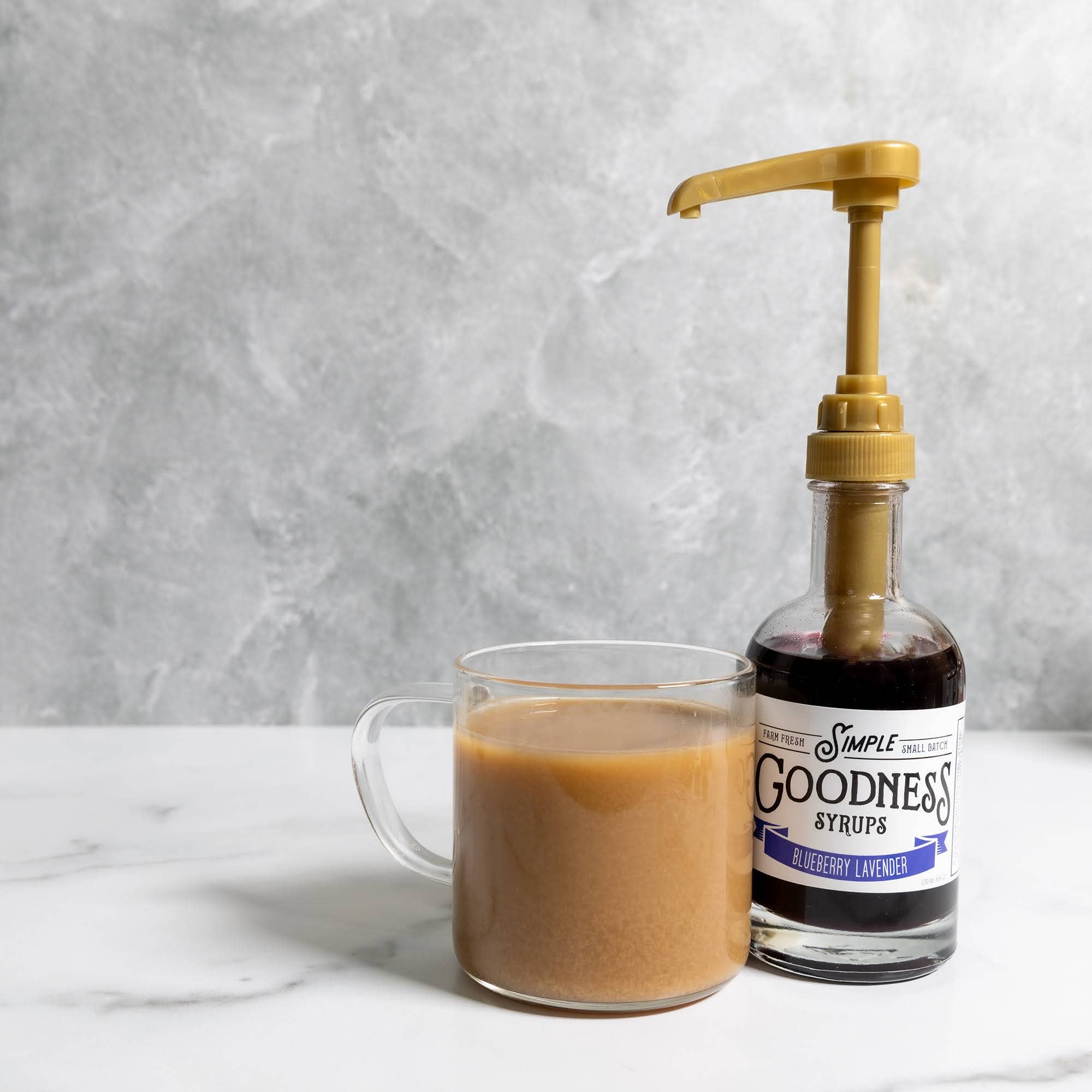 Simple Goodness Sisters – wholesale Cocktailmix/-sockerlag – Blåbärs lavendelsirap2