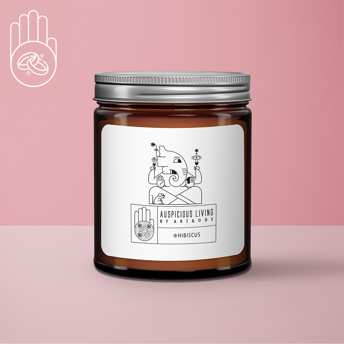 Art&Ode - Wholesale Jar/Filled Candle - Mantra Blessing Candle - Perfect Gift Idea for Weddings5